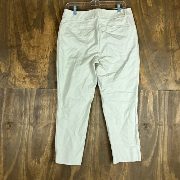 LOFT Womens Pants Tan Mid Rise The Curvy Riviera Ankle Stretch 6 - Picture 11 of 13